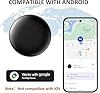 GPS Tracker per Auto Android, Ai-r tag Android, Magnetico Nascosto Localizzatore Gps Senza SIM senza Abbonamento, Auto Localizzatore Compatibile con goo- gle Find My per Bambini Animali (1 nero)
