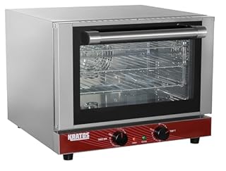 Kratos Commercial Oven, Quarter Size Electric Countertop Convection Oven, Holds Three Quarter Size Sheet Pans, 120V (29M-001)