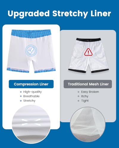 Image of maamgic 2 in 1 Mens Swim Trunks 7 Inch Swim Shorts Swim Suits Board Shorts