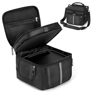 EUGOOCX Power Station Carrying Case Compatible with ECOFLOW River 3, Travel Storage Bag for Generator, Charging Cable and Accessories, with Quick Access & Air Flow Zipper Windows