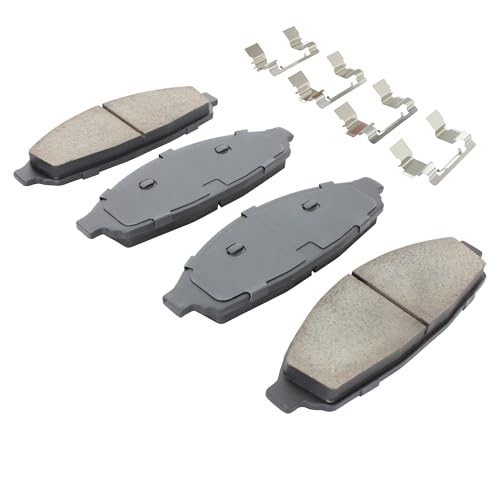 Image of QUALITY-BUILT Front Ceramic Brake Pads, Premium 1001-0931C, Compatible with 2003-2011 Ford /Lincoln /Mercury (Crown Victoria,Grand Marquis,Marauder,Town Car)