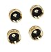 DOZYANT Pack of 4 Solid Brass Refill 1 LB Propane Bottle Cap Gas Tank Cylinder Sealed Cap - 4 pcs