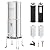 Purewell 2.25G Gravity Water Filter System with Water Level Window, 8-Stage 0.01?m Ultra-Filtration Stainless Steel Countertop System with 4 Filters and Stand, Reduce Fluoride and Chlorine, PW-KS-CF