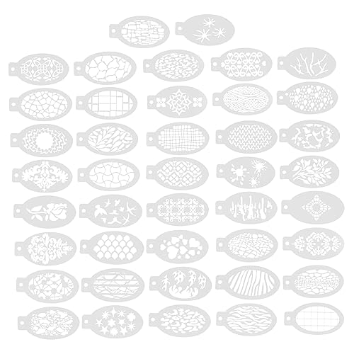 Generic 42Pcs Face Painting Stencils Reusable Body Art Templates for Festivals Concerts and Parties and Face Paint Supplies for Creative Makeup