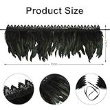 Zoom IMG-1 morluks scialle gotico di piume Zoom IMG-1 morluks scialle gotico di piume