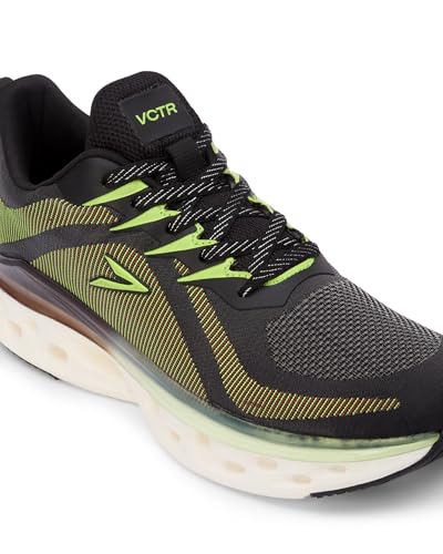 Image of VCTR Reflector RFL01 Weaving Color Reflection Sports Breathable Athletics & Gym Running Shoes for Men (Black, Green)