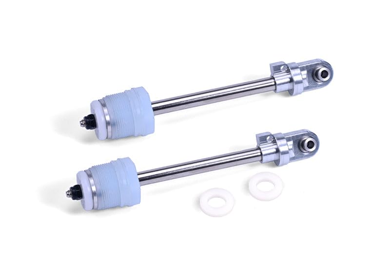 4140 Medium Carbon Steel + Aluminium 7075 Shock Absorber Shaft Core Kit For GPM Optional & Original Traxxas 1:5 X Maxx 6S / X Maxx 8S Shock Absorbers - Silver