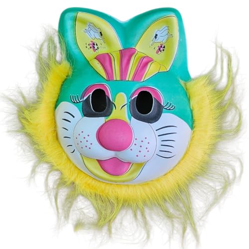 Image of PoPo Toys Animal Rabbit Face Mask for Kids | Party Supplies for an Animal Themed Halloween /Holi | Pack of 1 (Any One