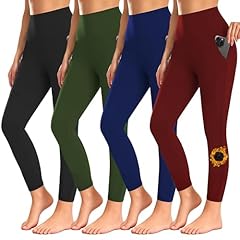 4 Packs -Black/Burgundy/Olive Green/Navy Blue