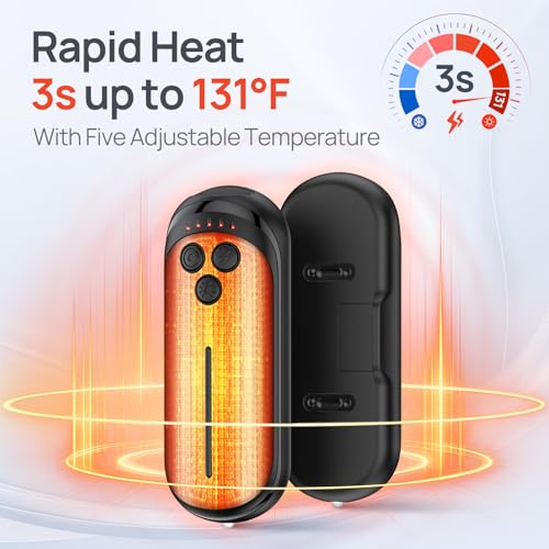 DeeKom Rechargeable Hand Warmers 2 Pack,15H*2 Long Safe Heat by DeeKom - Used condition - Image 2