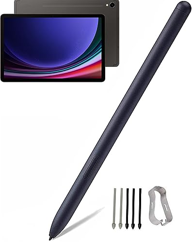 Galaxy Tab S9 s Pen Replacement for Samsung Galaxy Tab S9, Tab S9 Ultra, Tab S9 Plus Touch Stylus S Pen Without Bluetooth Replacement Tips/Nibs (Black)