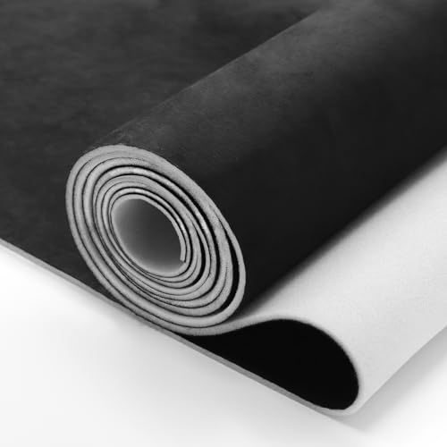 Black Suede Headliner Fabric 54x60