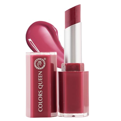 Image of Colors Queen Gloss Stick | Lightweight & Non-Sticky Lip Gloss | Smooth 8 Hrs Hydrating Formula | High Shine Lipstick for Women Enriched with Shea Butter, Vitamin E & Squalane (01 - Mauve Macaron, 3.6g)