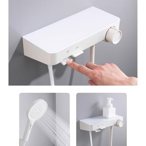Robinetterie murale de bain pour douche familiale avec flexible