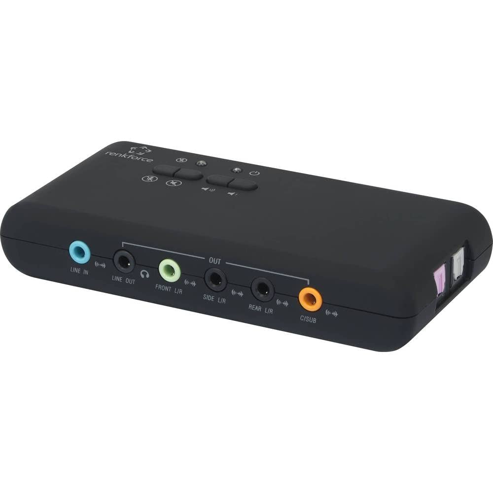 Renkforce RF-4355800 7.1 scheda audio, uscita digitale esterna, controllo volume esterno