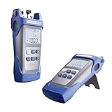 BIAZE 10mW Fiber Optical Power Meter & Visual Fault Locator Combo, 10km Red Light Source with FC/SC/ST Adapters for Fiber Optic Cable Loss Testing