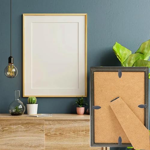 Image of 100Pcs Picture Frame Turn Button Fasteners with Screws, 9x25mm Metal Photo Frame Hardware Backing Clips for Hanging Pictures, Posters, Drawing Crafts - Black