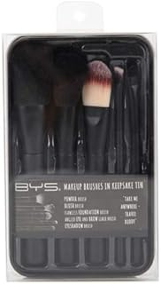 BYS Pinceles de maquillaje en lata de recuerd...