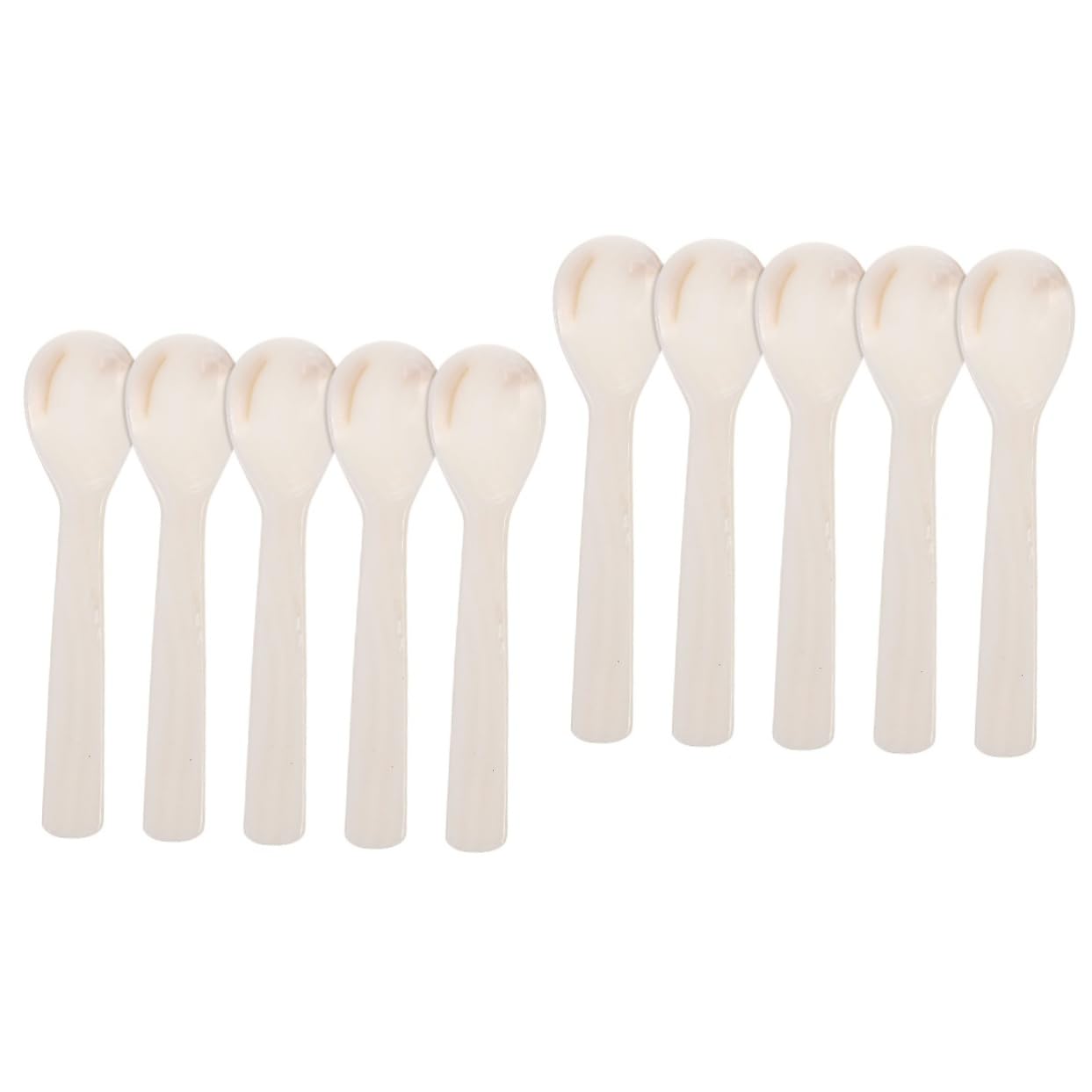 Amosfun 10 Stk Natürlicher Schalenlöffel Kaffeelöffel Espressolöffel Kaffeelöffel Für Den Haushalt Retro- Löffel Für Kaffee Schale Mini-löffel Hülse