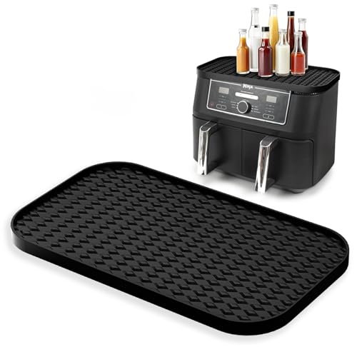 Ninja AF400EU & AF451EU Zubehör, Aufbewahrungsregal aus Silikon Multifunktionales Silikonpad für AF400EU Staubdicht und Leicht zu Reinigen (Schwarz)