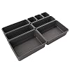 8 kunststof lade-organizer-boxen, stapelbaar, scheidingswand voor kledingkast, multifunctionele opslag, make-up…