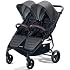 Valco Baby - Trend Duo Double - Side by Side Double Stroller for Newborn and Toddler - Easy Compact Fold, Multi-Position Recline, Large Canopy Infant Twin Stroller 2025 (Charcoal)