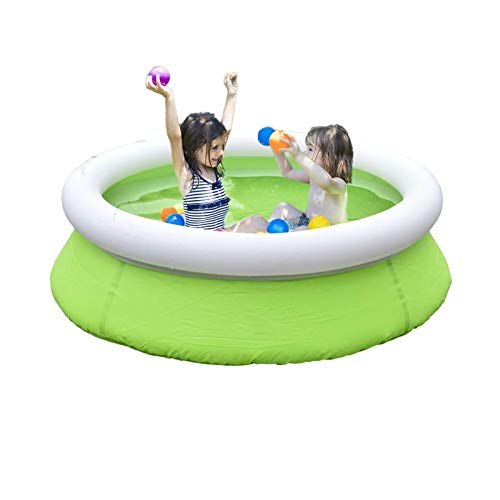 FINFFON Aufblasbarer Schwimmkiddie Pool 122x35cm Runde Schwimmbäder über dem Boden aufblasbarer Pool for… – Bild 3
