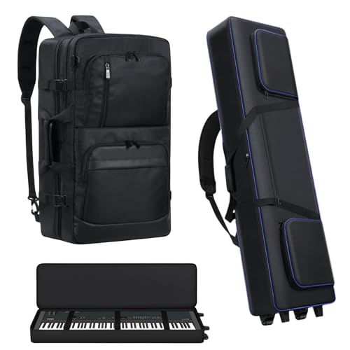 Cxinesbag DJ Controller Case Compatible with Pioneer DDJ FLX4 & 88 Key Keyboard Case with Wheels Bundle: All-in-One Travel Protection for DJ and Keyboard Gear (2 Items Combo)