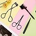 Mudder 48 Pcs Eyelash Curler Makeup Tools Set, Include Mini Eyelash Curler Kit, Eyebrow Extension Tweezers, Brush Comb and Scissors, Silicone Refill Pads, Black