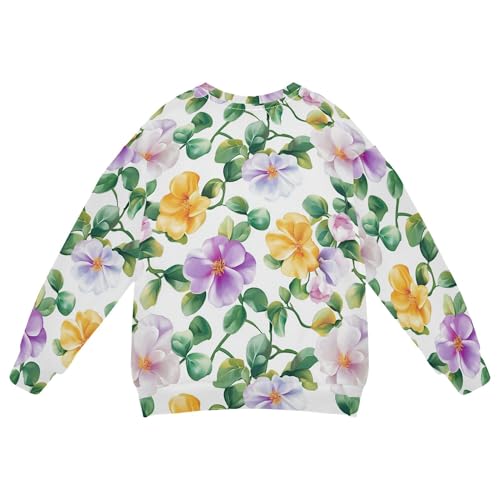 JUNZAN Beauty Portulaca Grandiflora White Little Boys Sweatshirt Hoodie Fleece Hoodie for Boys Athletic 4T2
