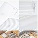 7 Piezas Organizadores Transparentes para Cajones, Cajas Bandejas de Plástico Apilables Almacenamiento,...