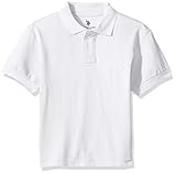 U.S. Polo Assn. Boys Shirt (More Styles Available), Classic White, 10/12