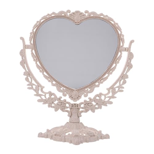Espejo de maquillaje de mesa con base estable para evitar vibraciones 2