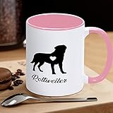 yelolyio tazza divertente con rottweiler per amanti dei cani, tazza da caffè, tazza da tè, regalo di inaugurazione della casa, per papà e mamma, per uso domestico e ufficio, 325 ml