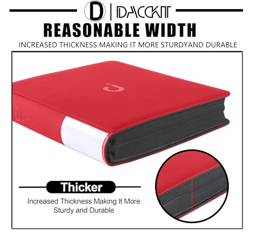 Slab Binder for Graded Cards，Holds 90 Card - 9 Pocket PSA Slab Binder for Cards Compatible with PSA CGC BGS SGC（Model A, Classic Red） by D DACCKIT - Image 6