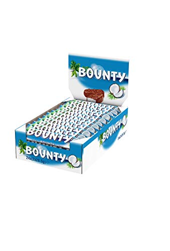 BOUNTY, Barres chocolat au lait fourré de noix de coco - Boite de 24 barres individuelles de 57g Cover