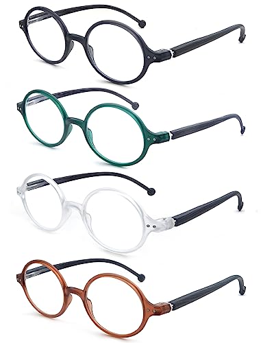 Image of Round Reading Glasses for Women Men Blue Light Blocking Circular Readers Unisex Ultra Lightweight Circle Eyeglasses