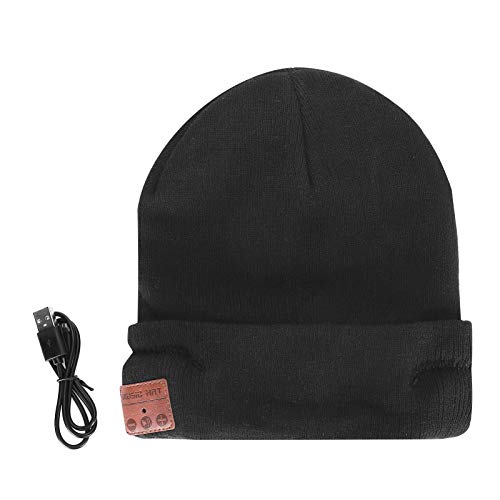 Wireless Headset Beanie Hut, Beanie Hut mit, atmungsaktiv weich, warm für Männer Frauen Jungen Mädchen Vater Ehemann