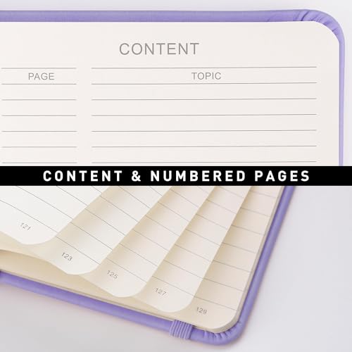 Image of RETTACY Lined Journal Notebook, 192 Numbered Pages, A5 Size (5.7'' x 8.3'')