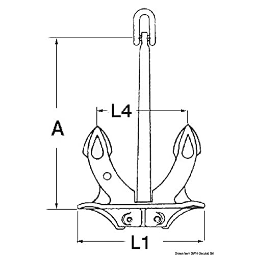 Osculati Hall Anker, original 16 kg