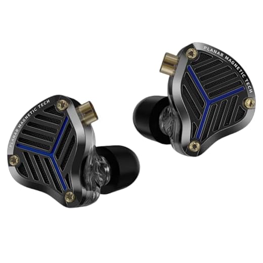 KZ PRX IEM, Planar Diaphragm Driver in ear Monitor Headphones, Noise Cancelling Earbuds Wired, Ear phones with Cord for Audiophile Singers Computer Laptop Gaming, 3.5mm Audio Plug (without mic, Black)