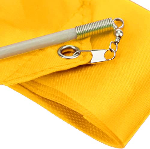Image of Gymnastic Rhythmic Dancing Ribbon Streamer Stick (1 Piece) (Mango Yellow)