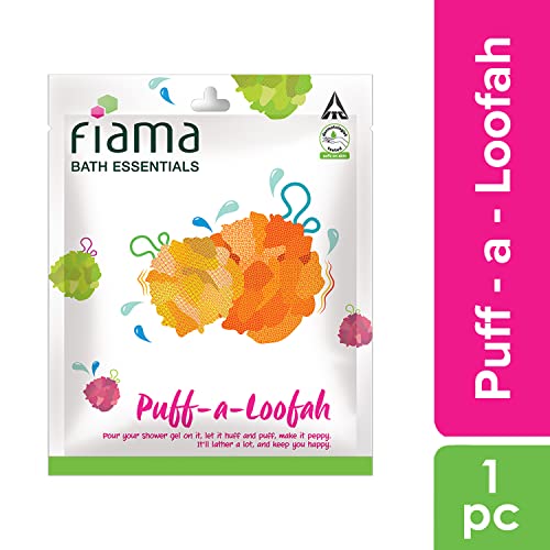 Fiama Bath Essential Puff-a-Loofah, Pack of 1 Body Loofah, Soft, Exfoliated and Energized Skin - Image 2