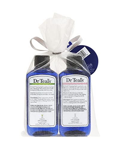 Dr Teal's Foaming Bath Holiday Gift Combo Pack (6 Fl Oz Total): Restore & Replenish With Pink Himalayan Salt And Relax & Relief With Eucalyptus And Spearmint. Treat Your Skin, Senses, And Stress #TOP1