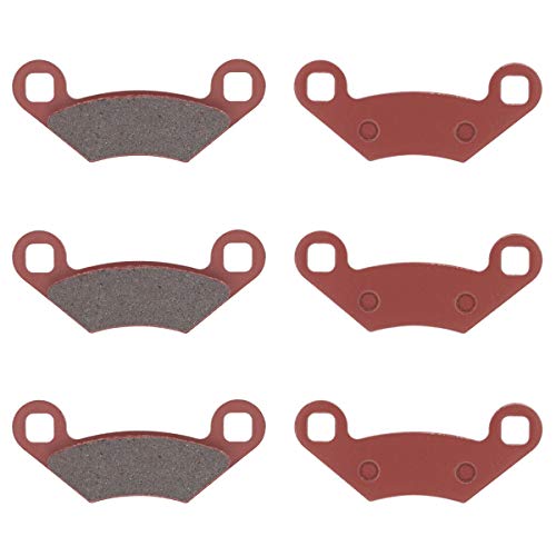 MOTOKU Front & Rear Brake Pads for Hawkeye Outlaw Predator 500 Sportsman 400 570 EPS 800 EFI