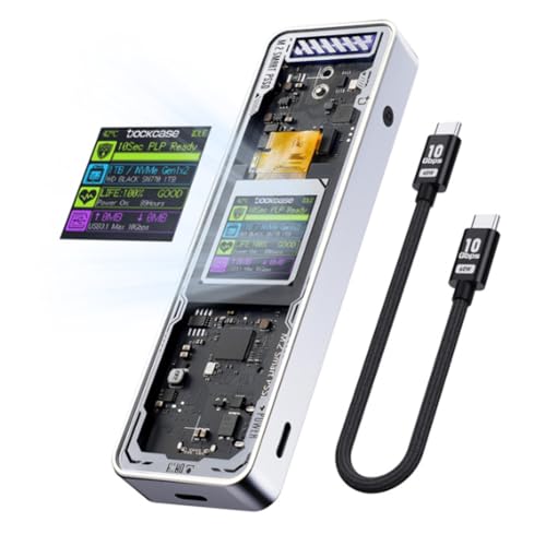 Smart 2280 M.2 NVMe SSD Enclosure Cyber Design Silver miniatura 1