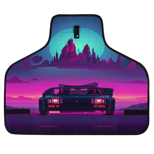 Delantal de Trabajo Retrowave Pictures Unisex Ajustable miniatura 1