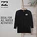 Billabong Rash Guard for Men UPF 50+ Big and Tall Swim Long & Short Sleeve Shirt Black
