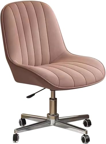 ZYSKABQ Silla de Escritorio Moderna de Tela de Terciopelo con Ruedas y función de Altura Ajustable, Ideal para Uso en Dormitorio u Oficina, Elegante diseño Cruzado (Gris Claro/a) Octopus Feet