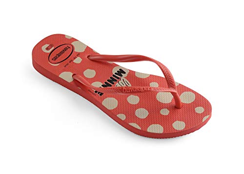 Chinelo Slim Disney, Havaianas, Feminino, Vermelho Crush, 37/38